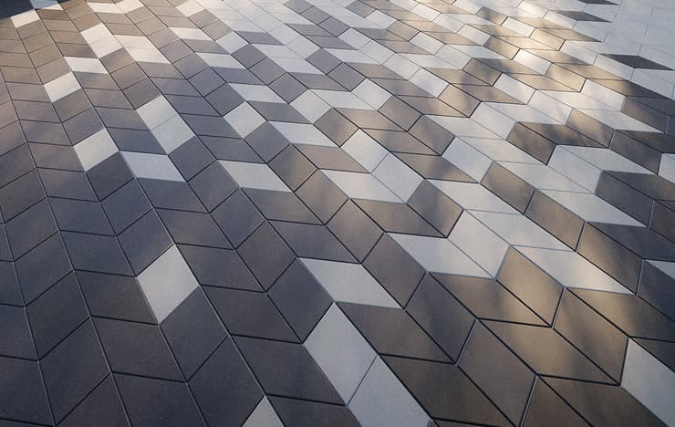 Baklava Desenli Parke Taşı